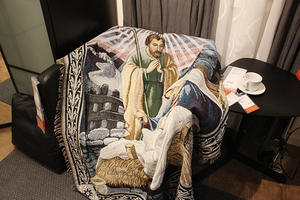 Decoración creativa para el hogar, diseño Vintage <span class=keywords><strong>de</strong></span> Jesús, tapiz <span class=keywords><strong>de</strong></span> algodón tejido, funda <span class=keywords><strong>de</strong></span> sofá y patrón impreso cristianismo - Product Image 4