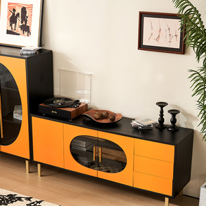 Modern Nordic Modular Kitchen Cabinet and Antique <b>Sideboard</b> With Large Capacity HDF for Dining Living Room <b>Sideboard</b> Cabinet - Product Image 4