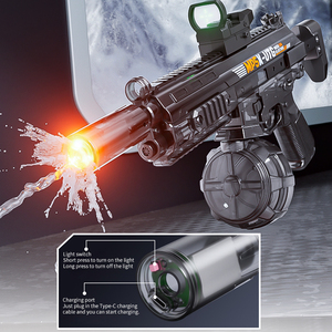 Zhorya ปืนฉีดน้ำไฟฟ้าอัตโนมัติ <span class=keywords><strong>MP5K</strong></span> ความเร็วสูงพร้อมเอฟเฟกต์แสงจากการฉีดพ่นแรงสูงสำหรับฤดูร้อน - Product Image 3