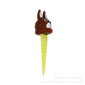 Marcapáginas con cabeza de perro de juguete, diseño de helado, material PU, unisex, de 5 a 7 años - Product Image 2