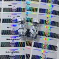 Özel Tasarım Lüks Su Geçirmez Şişe Etiketi Vinil Etiket 3ml 5ml 10ml Peptit Cam Şişeler İçin