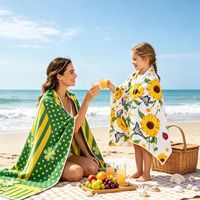 Individuell Bedrucktes Mikrofaser-Strandtuch Übergroß Schnelltrocknend Hochabsorbierend Strapazierfähig Sommer-Strandtuch für Schwimmbad und Reisen