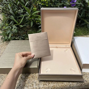 Caja de Joyería Grande de Terciopelo para Collar, Pendientes, Anillo, Pulsera, Caja de Almacenamiento de Joyería para Boda - Product Image 5