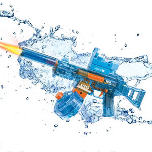 Voll automatisches Nachladen Große Kapazität Aufleuchten Elektrische Wasser pistole Schießen Spiel spielen UMP45 Leistungs starke Spritzpistole Kinder Outdoor-Spielzeug - Product Image 1