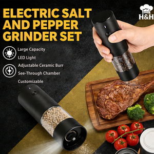 Innovador Molinillo de Sal y Pimienta Automático USB de Plástico de Grado Alimenticio, Dispositivo Pepermolen, Material con Certificación RoHS - Product Image 4