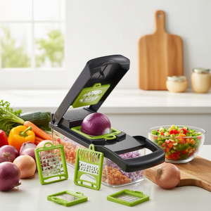 เครื่องหั่นผัก 16 in 1 พร้อมใบมีดสแตนเลส 7 ใบ สำหรับใช้ในครัว - Product Image 3