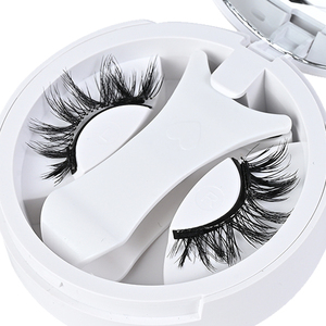 Cils magnétiques naturels réutilisables en gros, marque privée, extensions de cils magnétiques 3D avec applicateur - Product Image 1