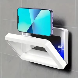 Wholesale Waterproof Anti‑Fog Anti‑Slip <b>Shower</b> <b>Phone</b> <b>Holder</b> Self‑Adhesive Wall Mount Bathroom Mobile <b>Phone</b> Bracket - Product Image 4
