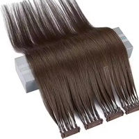 Extensions de cheveux 6D en plumes 100% cheveux humains vierges, micro-liens, cuticules alignées, double tirage, qualité salon