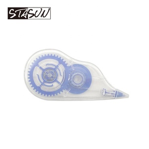 Ruban <span class=keywords><strong>correcteur</strong></span> haute capacité 16M, ergonomique, transparent, avec mécanisme à engrenages bleu fluide pour le bureau et l'école - Product Image 4