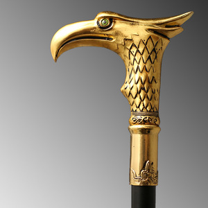 Canne de marche avec tête d'aigle, finition dorée, style britannique, accessoire de randonnée, article de cosplay, épée non affûtée à l'intérieur - Product Image 1