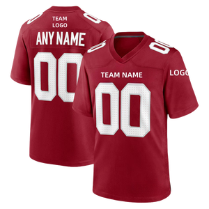 Großhandel Jersey Arizona US Team Sport T-Shirts Rot Weiß Schwarz Unisex Sublimation Benutzer definierte Stickerei American Football Jersey - Product Image 3