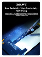 RELIFE HW31 Pâte de peinture conductrice argentée, colle pour fils, colle conductrice électrique, peinture adhésive, outils de réparation de circuits imprimés