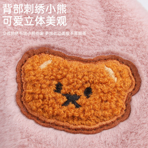 Cute Embroidered Fleece <b>Cat</b> Coat Winter Warmth Comfortable Pet <b>Clothes</b> <b>For</b> <b>Cats</b> - Product Image 3