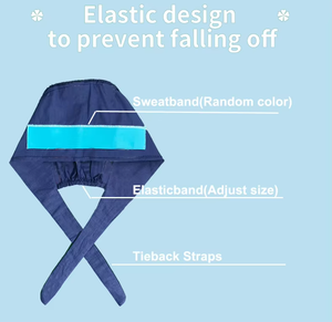 Gorro Quirúrgico Unisex de Algodón Ajustable para Enfermería, Hospital, <span class=keywords><strong>Quirófano</strong></span>, Gorro Médico Personalizable, Gorro Quirúrgico Sólido Unisex - Product Image 3