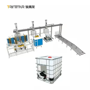 factory IBC grid IBC Cage Frame intermediate bulk container iron tube mesh machine automatic production line