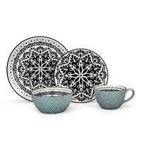 Europe Vaisselle de style baroque en relief Vaisselle Service de table Plat Restauration Assiette en céramique