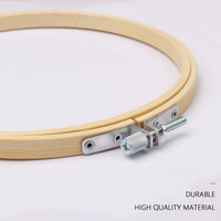 Cercles à broder miniatures de 10 cm, cadres ronds en bois de bambou, anneaux pour point de croix, fournitures pour l'artisanat et la couture DIY