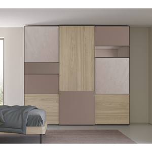 Armadio CM 277x62/66 H. 262 in lime/rovere nodulato e laccato rame perlato opaco - Product Image 1