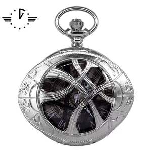 Montre de poche vintage Marvel Doctor <span class=keywords><strong>Strange</strong></span> Antique Retro Hollow Eye Agamotto Quartz en acier inoxydable avec chaîne de pull 3BAR étanche - Product Image 2