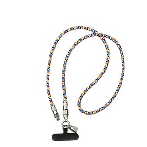 Pd 60W Nylon Bện 2 Trong 1 USB C Để Loại C Sạc Cáp Với Dây Đeo Dây Buộc Crossbody Điện Thoại Di Động Sạc Cáp - Product Image 1