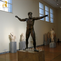 Sculpture de Zeus en bronze grandeur nature de haute qualité RELONG, style antique, à vendre