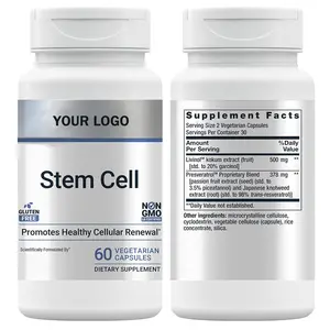 Anti Aging Supplement Advanced Stem Cell Nutrition Capsules for Cellular and Antioxidant Support