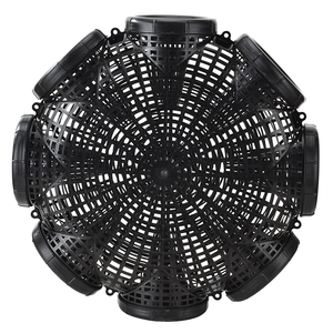 Nouvelle cage de pêche en polypropylène renforcé JIA NUO de qualité supérieure, filet de 45 cm pour la capture d'engouffres et de loches dans les rivières/lacs, 45 cm x 45 cm - Product Image 2