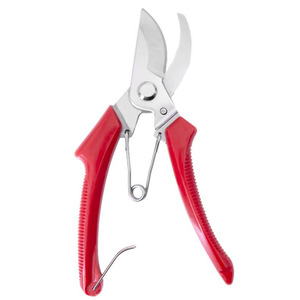 Stainless Steel Pruning Shears Red Curved Handle Bypass Pruner For Garden Branches 20-30 Mm - Product Image 5