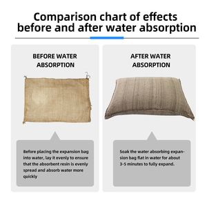 Sacs de protection contre les inondations pour porte de garage, activés par l'eau, écologiques, réutilisables, approuvés ISO9001, audités TUV - Product Image 2