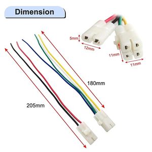 สายไฟ <span class=keywords><strong>CDI</strong></span> ปลั๊ก 4+2 พินพลาสติกสำหรับ GY6 50cc-150cc 4 จังหวะสกู๊ตเตอร์โมเพดเอทีวี ควอด โกคาร์ท - Product Image 4
