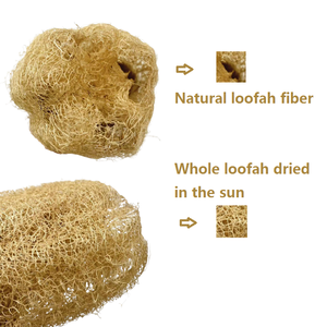 Esponjas de loofah orgânica, grande banho de chuveiro esfoliante luffa purificadores corporais - Product Image 3