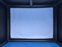 Simulateur de golf gonflable portable en PVC commercial pour l'entraînement au golf en extérieur