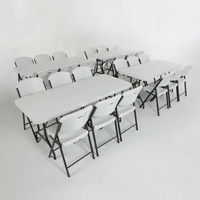 Vente en gros, meubles de bureau empilables en métal blanc, chaises pliantes pour événements de fête de mariage