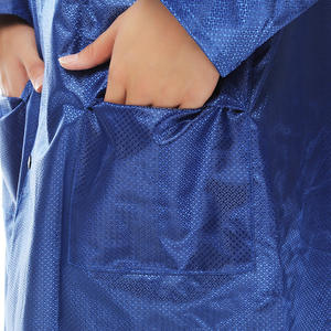 Impermeable Azul Extra Largo y Ligero para una Persona, para Adultos, para Acampar al Aire Libre, con Bolsillos en el Capucha, Diseño de una Sola Pieza - Product Image 2