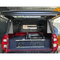 Système de tiroirs de rangement arrière coulissant léger et antirouille pour benne de pick-up, idéal pour le camping en extérieur