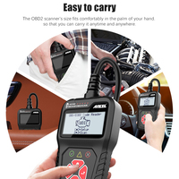 Lecteur de codes moteur OBD2 ANCEL AS100, outil de diagnostic pour véhicules 1996+ avec données en temps réel et fonctionnalité I/M Readiness
