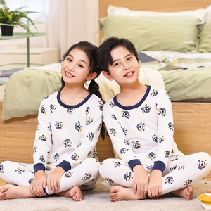 Taglie 100-160 all'ingrosso nuovo 2024 personalizzato primavera autunno inverno cartone animato carino modello <span class=keywords><strong>pigiama</strong></span> ragazzi ragazze due pezzi flanella per bambini - Product Image 6