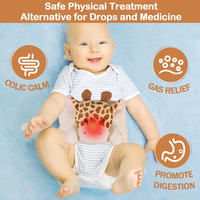 YISHUN Enveloppe chauffante pour le ventre des bébés, soulagement des coliques et des gaz, avec thérapie chaude/froide, chaleur apaisante pour les nouveau-nés