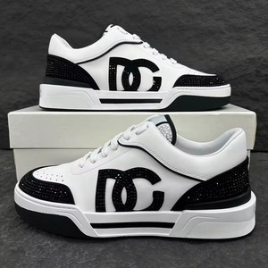 Chaussures de sport décontractées pour hommes, de luxe, haut de gamme, respirantes, à semelle épaisse, blanches, nouvelle collection - Product Image 2