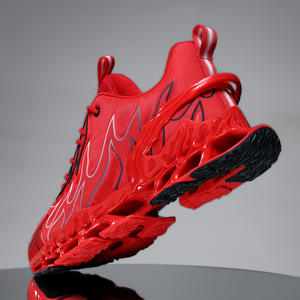 Zapatillas deportivas de moda con superficie de malla - nuevo estilo para hombre, ligeras, transpirables, cómodas y acolchadas. - Product Image 5