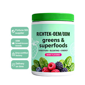 Richtek OEM ODM Nahrungsergänzungsmittel mit natürlichem Beerengeschmack, Stevia-Blattextrakt, Grünes Superfoods-Pulver - Product Image 1