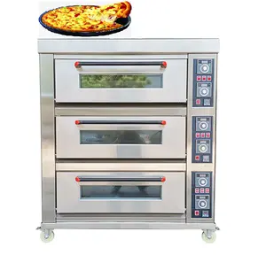 2 deck 4 traysindustrial oven for sale Commercial Electric Gas Deck Bread Baking Machine Bakery Oven