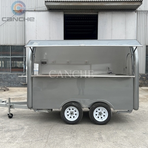 รถขายอาหารเคลื่อนที่ขนาด 10 ฟุต รถพ่วงขายอาหารสำหรับผู้ค้าในยุโรป รถเข็นขายฮอทดอก - Product Image 6