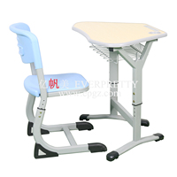 Bureau et chaise d'école à bas prix Table et chaise d'étudiant Bureau et chaise trapézoïdaux pour salle de classe intelligente