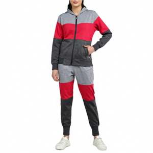 Best High Quality Hooded Women's Slim Fit Solid Winter Tracksuit Customized Color Casual Wear Breathable Reversible Eco-Friendly - Product Image 1