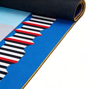Tapis de jeu de mahjong à bords dorés, sans plis, pour poker, dominos et jeux de société, idéal pour les clubs ou les maisons - Product Image 3