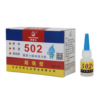Colle instantanée super puissante 502 pour coller fermement et fortement les matériaux métalliques
