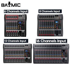 Console de mixage audio USB 6, 8, 12, 16 canaux en gros avec alimentation fantôme 48V et amplificateur de monitoring pour DJ - Product Image 6