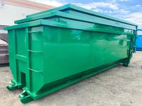 Bac à déchets à roulettes robuste pour la construction, en acier Q235, poids 1200 kg, pour le recyclage efficace des déchets et l'élimination des déchets.